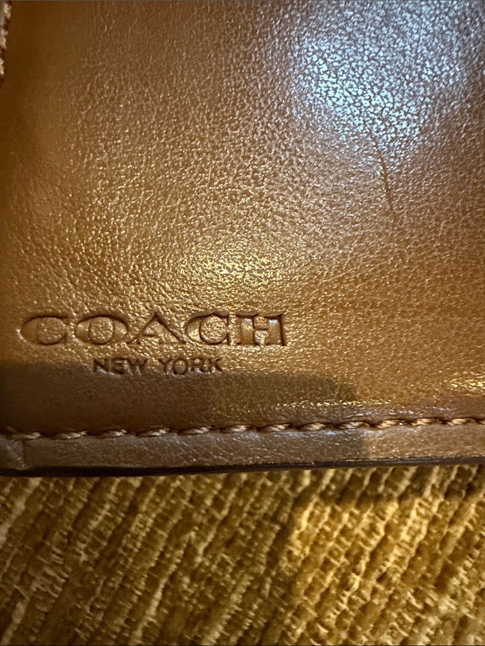 Coach Brown Monogram Canvas Wallet with White Leather and Tab Accent 💼 - Picture 12 of 16